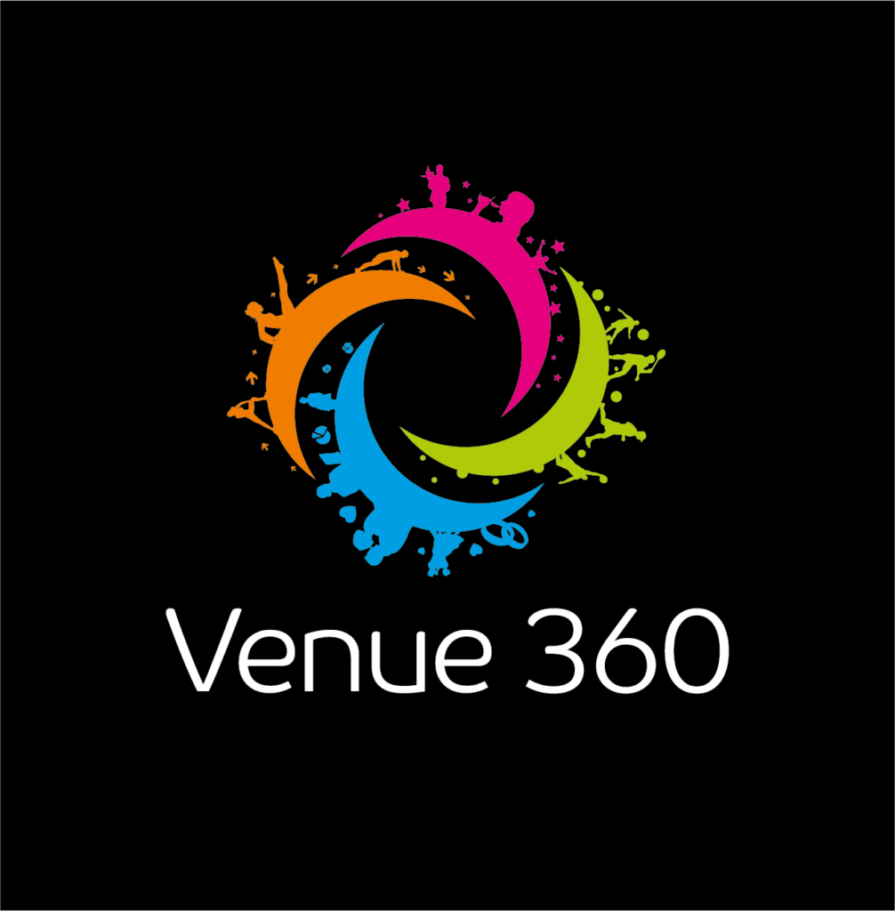 black background - full colour logo